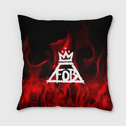 Подушка квадратная Fall Out Boy: Red Flame, цвет: 3D-принт