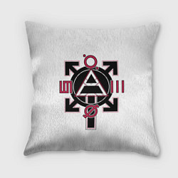 Подушка квадратная 30 seconds to Mars emblem, цвет: 3D-принт