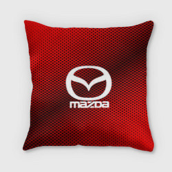 Подушка квадратная Mazda: Red Carbon, цвет: 3D-принт