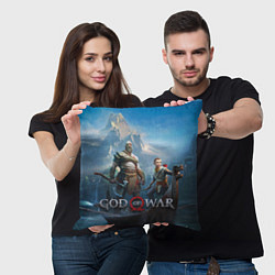 Подушка квадратная God of War, цвет: 3D-принт — фото 2