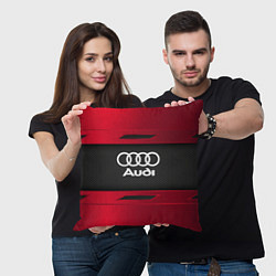 Подушка квадратная Audi Sport, цвет: 3D-принт — фото 2