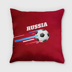Подушка квадратная Russia Football, цвет: 3D-принт