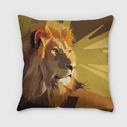 Подушка квадратная Король лев, цвет: 3D-принт