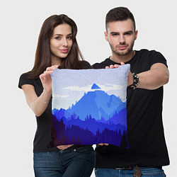 Подушка квадратная Firewatch: Cold Mountain, цвет: 3D-принт — фото 2