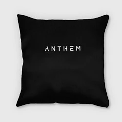 Подушка квадратная ANTHEM: Black Style, цвет: 3D-принт
