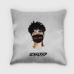 Подушка квадратная Scarlxrd Man, цвет: 3D-принт