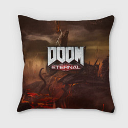 Подушка квадратная DOOM: Eternal, цвет: 3D-принт