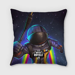 Подушка квадратная Fortnite: Space Rainbow, цвет: 3D-принт