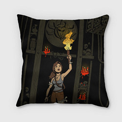 Подушка квадратная Tomb Raider: Treasure hunt