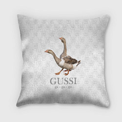 Подушка квадратная Гучи гучи, цвет: 3D-принт