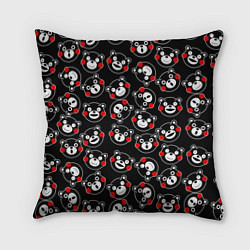 Подушка квадратная Kumamon Faces, цвет: 3D-принт