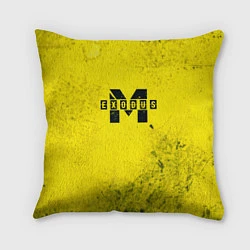 Подушка квадратная Metro Exodus: Yellow Grunge, цвет: 3D-принт