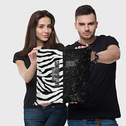 Подушка квадратная PUBG: Zebras Lifestyle, цвет: 3D-принт — фото 2