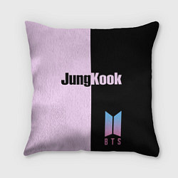 Подушка квадратная BTS Jung Kook, цвет: 3D-принт