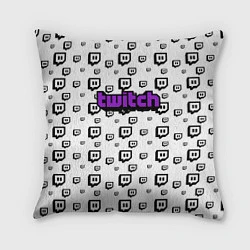 Подушка квадратная Twitch Online, цвет: 3D-принт