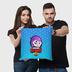 Подушка квадратная Mortis: Brawl Stars, цвет: 3D-принт — фото 2