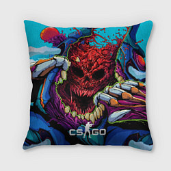 Подушка квадратная CS GO monster, цвет: 3D-принт