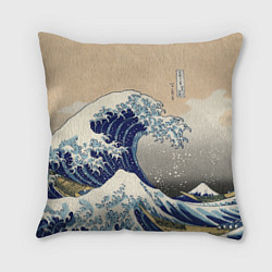 Подушка квадратная Kanagawa Wave Art