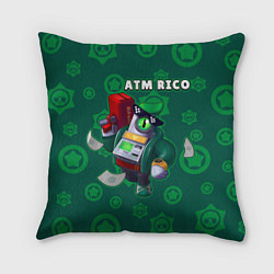 Подушка квадратная ATM RICO, цвет: 3D-принт