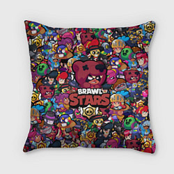 Подушка квадратная BRAWL STARS NITA, цвет: 3D-принт