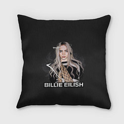 Подушка квадратная BILLIE EILISH, цвет: 3D-принт