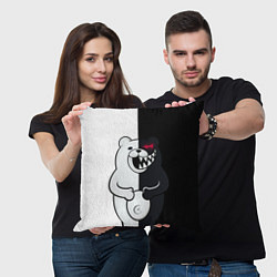 Подушка квадратная MONOKUMA, цвет: 3D-принт — фото 2