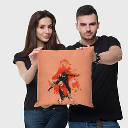 Подушка квадратная Парное фигурное катание, цвет: 3D-принт — фото 2