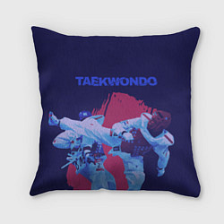 Подушка квадратная Taekwondo, цвет: 3D-принт