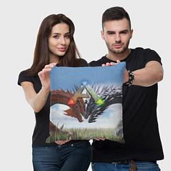 Подушка квадратная Ark Survival Evolved, цвет: 3D-принт — фото 2