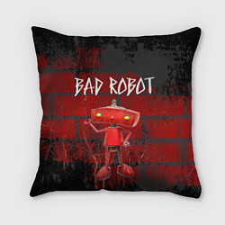 Подушка квадратная Bad Robot, цвет: 3D-принт