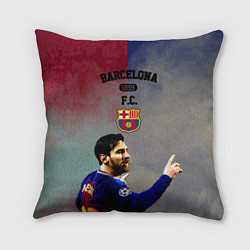 Подушка квадратная Messi, цвет: 3D-принт
