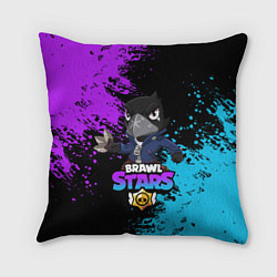 Подушка квадратная Brawl Stars Crow, цвет: 3D-принт