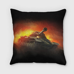 Подушка квадратная Tank, цвет: 3D-принт
