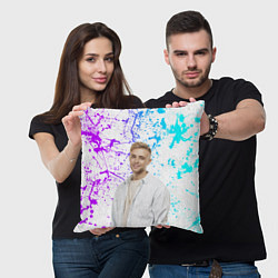 Подушка квадратная Егор Крид, цвет: 3D-принт — фото 2