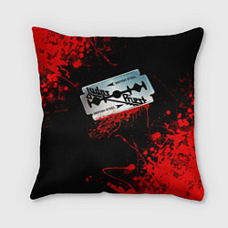 Подушка квадратная JUDAS PRIEST, цвет: 3D-принт