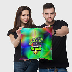 Подушка квадратная BRAWL STARS VIRUS 8-BIT, цвет: 3D-принт — фото 2