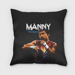 Подушка квадратная Manny, цвет: 3D-принт