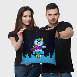 Подушка квадратная BRAWL STARS, цвет: 3D-принт — фото 2