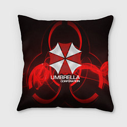 Подушка квадратная Umbrella Corp, цвет: 3D-принт