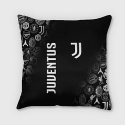 Подушка квадратная JUVENTUS, цвет: 3D-принт