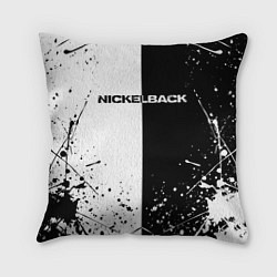 Подушка квадратная Nickelback, цвет: 3D-принт