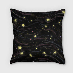 Подушка квадратная Звезды, цвет: 3D-принт