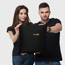 Подушка квадратная PORNHUB, цвет: 3D-принт — фото 2