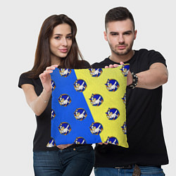 Подушка квадратная Sonic - Соник, цвет: 3D-принт — фото 2
