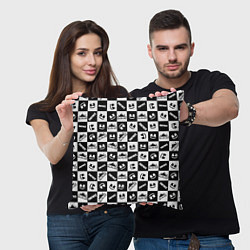 Подушка квадратная Fortnite&Marshmello, цвет: 3D-принт — фото 2