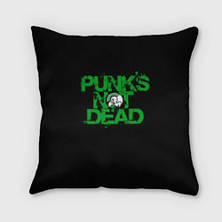 Подушка квадратная Punks Not Dead