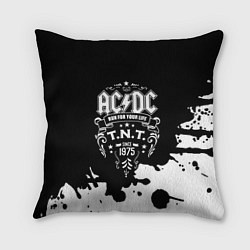 Подушка квадратная ACDC TNT, цвет: 3D-принт