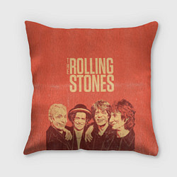 Подушка квадратная The Rolling Stones, цвет: 3D-принт