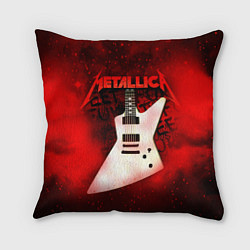 Подушка квадратная Metallica, цвет: 3D-принт