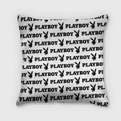 Подушка квадратная PLAYBOY, цвет: 3D-принт